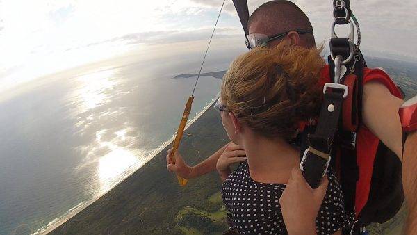 Skydive Byron Bay views