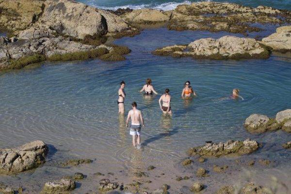 Rock pools at Fraser Island