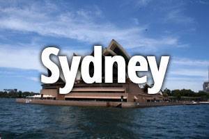 sydney Sydney title with the Sydney Opera House in the background